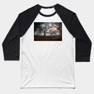 Misty Sunrise, Monkhouse Road, Woodside Baseball T-Shirt